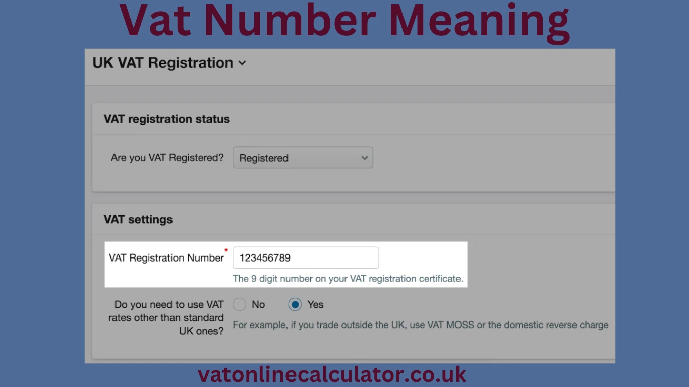 Vat Number Meaning