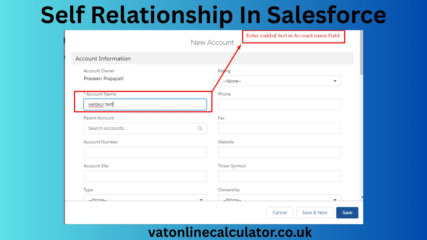 Self Relationship In Salesforce