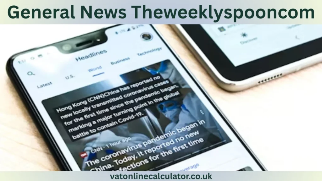 What Is General News TheWeeklySpoonCom