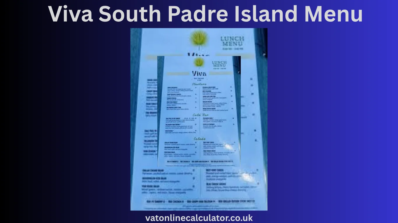 Viva South Padre Island Menu