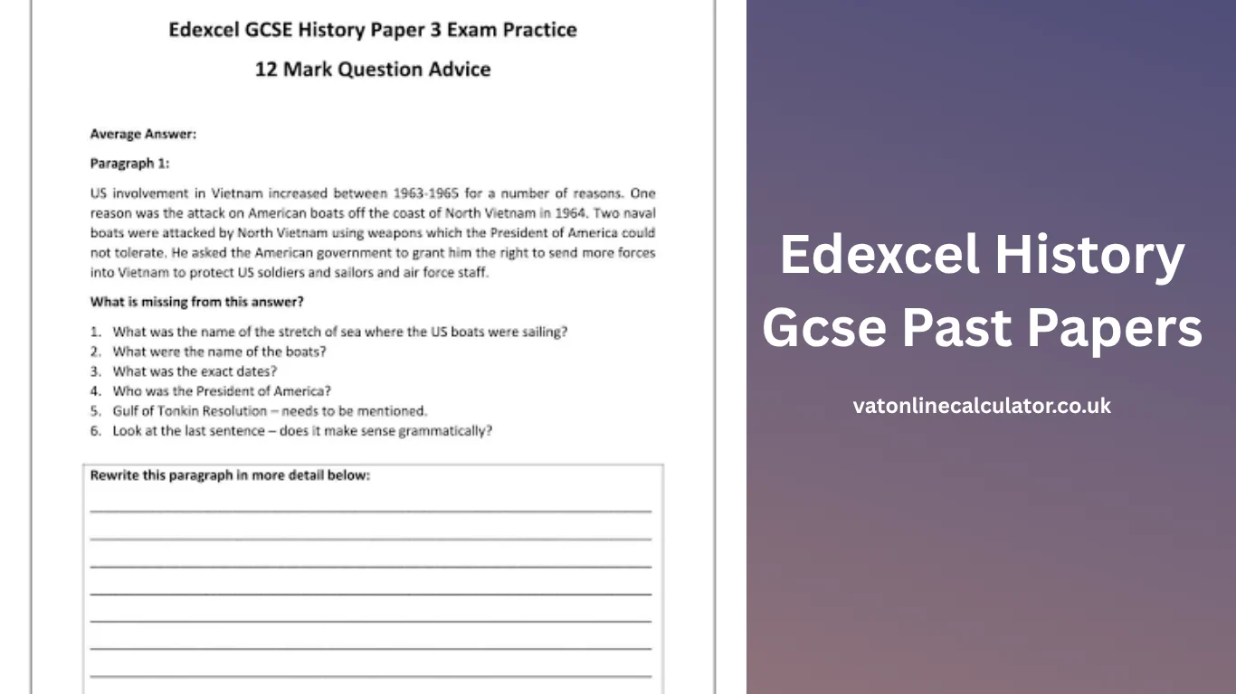 Edexcel History Gcse Past Papers