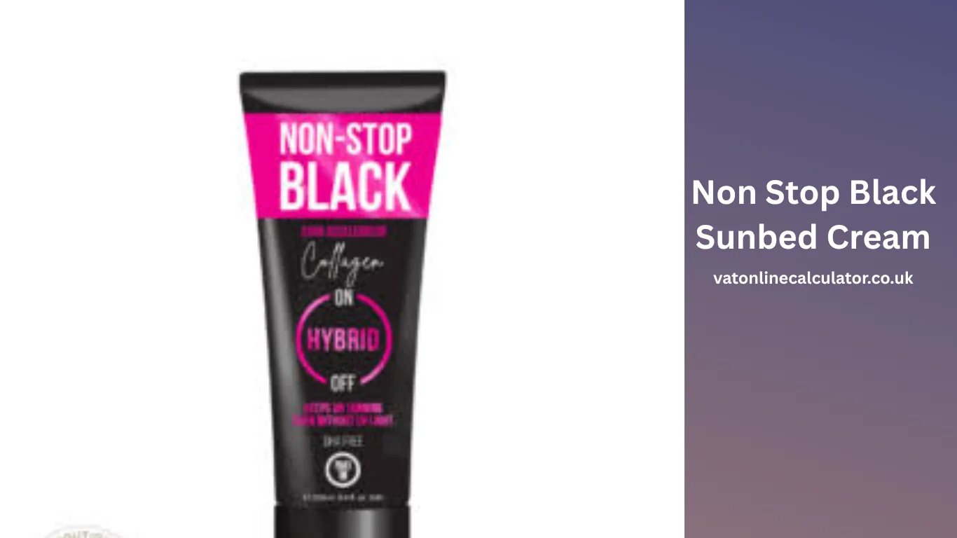 Non Stop Black Sunbed Cream